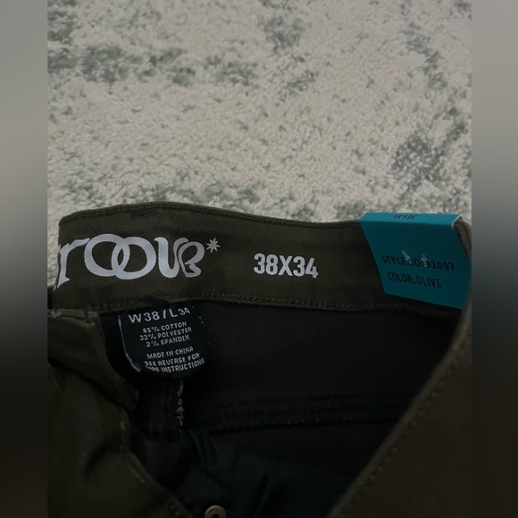NWT 7 Groove Olive Pants - Sz 38x34 - Picture 3 of 5